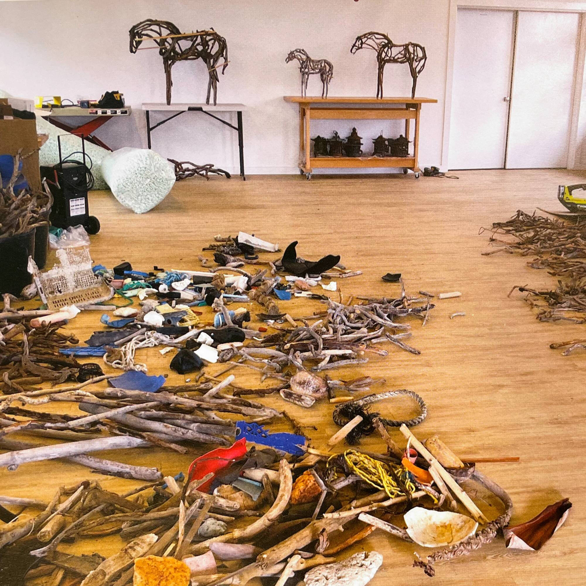 Deborah Butterfield's Studio.